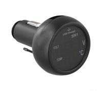 12V/24V Car LCD Digital Voltmeter and Thermometer Essential Car Accessory for Temperature and Voltage Monitoring