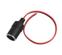 12v/24v Car Socket Adapter - 10a 120w Heavy-duty Female Power Socket Having 31 Cm 20 Awg Copper Cable for Gps Mobile Phones