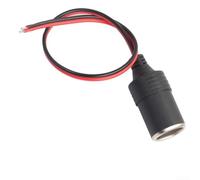 12V 24V Car Socket Adapter with Engineering Plastic Body All-Copper Terminals and 20 AWG Copper Wire for GPS Phone and Vacuum Power