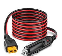 12V/24V DC Adapter XT60 Car Charger for ECOFLOW DELTA/River 3/2 Bluetti EB55 AC70 Elite 200 100 V2 Power Station Anker SOLIX C200 C300 C1000 Solar Generator Lipo Battery XT60 Plug Car Charging Cable