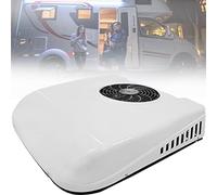 12V/24V DC Air Conditioner/Ultra-Thin Car Roof Air Conditioner Is Applicable To Minivans, Off-Road Vehicles, Pickups, Motor Homes, Trucks, Agricultural Vehicles, Excavators,White,12V