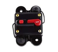 12V-24V DC Circuit Breaker Trolling Motor Auto Car Marine Boat Bike Stereo Audio Inline Fuse Inverter Waterproof with Manual Reset 300A 300Amp