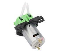 12V/24V DC Dosing Pump Self Priming Peristaltic Head Adjustable Direction with Connector for Aquarium Lab Chemical Analysis (Green-12v 2 * 4)