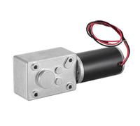 12V 24V DC Motor Reduction With Self-lock High Torque Turbo Worm Geared Reducer 16mm/22mm/51mm Long Shaft 1Pcs(24V 27RPM,16mm)