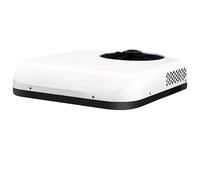 12V/24V DC RV Rooftop AC Unit with Remote Control - Truck & Camper Air Conditioner, Low Noise Cooling for Boats/Travel Trailers (White)(Dual-mode HVAC,24v)