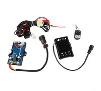 12V 24V Diesel Air Heater LCD Control Board with Remote for Car Truck Parking Heater 2KW 5KW, Replacement Main Board and Black Switch Kit