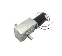 12V 24V Double Shaft Worm DC Gear electronic starter High Torque Gears box Turbine Worm Reducer Reversible Advertising Board(24V 80rpm,Package A)