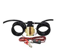 12V 24V Electric Gasoline Diesel Pump High-Power Universal Self-Priming Pump for House Cleaning, Boat, Caravan, etc(Golden 24V,Pump 4m line 2m Tube)