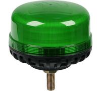 12V / 24V Fixed LED Rotating Green Beacon Light - 12mm Threaded Fixing Bolt