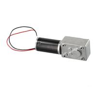 12V 24V Gearbox Motor with Worm Drive for Automation, Robotics, and Small Electrical Devices (12V260RPM)