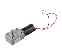 12V 24V Gearbox Motor with Worm Drive for Automation, Robotics, and Small Electrical Devices (12V80RPM)
