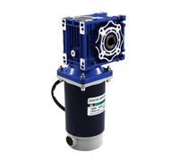 12V 24V High Torque Forward And Reverse RV30 2200RPM, Speed Regulating Motor 200W Worm Gear DC Gear Motor(Onecolor,420RPM)