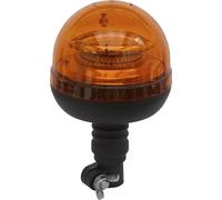 12V / 24V LED Rotating Amber Beacon Light & Spigot Base Mount - Warning Lamp Loops Multi One Size