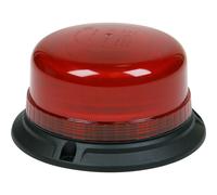 12V / 24V LED Rotating Red Hazard Beacon Light - 3x Bolt Roof Fixing Points