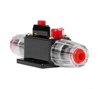 12V 24V Manual Reset Inline Circuit Breaker with Heat Shrink Tube, Protects Amplifiers and Accessories from Short Circuits and Overload (70A)