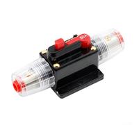 12V 24V Manual Reset Inline Circuit Breaker with Heat Shrink Tube, Protects Amplifiers and Accessories from Short Circuits and Overload (150A)