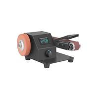 12V-24V Multifunctional Electric Belt Sander Polishing Machine Knife Sharpener DIY Woodworking Polishing Grinding Sander Grinder for DIY Use(350W Digital Display)