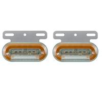 12V/24V Orange Amber Led Side Marker Lights X2 Neon Marker Dynamic Indicator Trailer