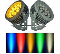 12v 24v Outdoor Led Spotlight, 12w Ip65 Waterproof Color-changing Landscape Flood Light, Ac24v Garden Tree Pathway Lighting For Yard Lawn Decor Red 24W (DC24V)