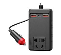 12V/24V Portable Automotive Power Adapter 150W 4 USB Chargers Intelligent Temperature Control For Electronics Road Trips Fast Charging Car Adapter