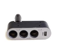 12V/24V Power Outlet 60W With USB Car Charging Adapter 3 Socket Splitter For Phone Tablet Adapter Socket