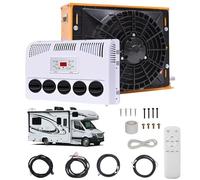 12v/24v Rv Air Conditioner, 850W Split Parking Conditioner Kit, 450m³/H Volume, Silent - Fast Cooling, For Semi-Trailer Trucks, Buses, Rvs, Caravans, Excavators,Yellow-24V