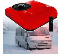 12v/24v Rv Air Conditioner, Truck/Car Electric Roof Ac-Only Cooling/Cooling+Heating,Light & Portable,Minimum Opening Size: 25 * 41cm,Working Area: 6-8 Square Meters In The Cab,RedCool+Heat12v