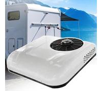 12v 24v Rv Air Conditioner Ultra-Quiet Ac, Easy Install Non-Ducted Rooftop Unit-Cooling/Cooling+Heating, For Campers, Rvs And Travel Trailers,WhiteCool12v