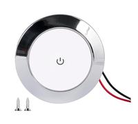 12v/24v Rv Led Touch Light | High-Brightness 3w Energy-Saving Cabin Bulb | Ultra-Thin 1.1cm Ceiling Light Touch Control Bright Low Profile Suitable for RVs and Boat Cabins