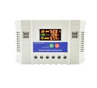 12V 24V Solar Charge Controller with LCD Display, 4 USB Outputs 5V/2A, Multiple Protections, Intelligent Three-Stage Charging, for Solar Systems(40A)