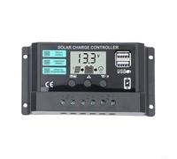 12V 24V Solar Charge Controller with Visual Indicators for Charging Status Load Output and Battery Health Monitoring (20A)