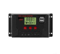 12V 24V Solar Controller with 80A 20A 10A For PWM Battery Regulator for Efficient Solar Panel Charging System (20A)