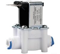 12V 24V Solenoid Valve for Water Purifiers with Quick Connect Fittings - Auto Wastewater Ratio Control for RO Units - Copper Build(H)