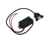 12V 24V to 5V 3A 15W DC-DC Step Down Module Power Adapter USB-A Female/Type-C/dual USB/open Wire Connector Car Power Converter(Single USB A Port)