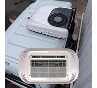 12V 24V Truck Air Conditioner UltraThin RV Roof A/C Fast 8Min Cooling Digital Temperature Display Compact Size 25x35cm to 38x42cm Ideal for Trucks and RVs