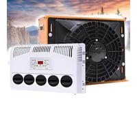 12V/24V Truck Cab Air Conditioner 11000 BTU Split AC Unit for Semi Trucks Buses RVs & Caravans - Rapid Cooling Energy Efficient Black