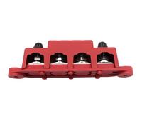 12V 250A Positive Negative M8 M10 Bus Bar Terminal Battery Power Distribution Block With Cover 1Pcs(Red M8)