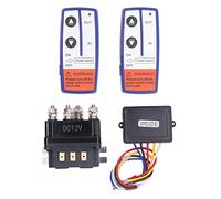 12V 250A Winch Relay Remote Control Kit with Controller, Brass Coil Contactor Switch for Industrial Vehicle