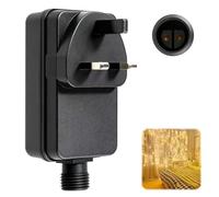 12V 2A 24W Power Adapter Transformer Plug for Garden Spike Lights Spotlights LED Adapter IP44 Waterproof GS Indoor Outdoor Lights Power Supply for Outdoor Spot Lights Garden Uplighters with BS Plug