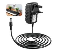 12V 2A Keyboard Power Adapter for Yamaha 2m Electronic Keyboard Cord DC 5.5 * 2.1cm Digital Piano AC Adapter Power Supply Charger Cord PA-150B KB110 180 280 290 PSR DGX YPG YPT model