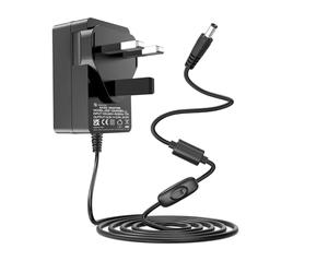 12V 2A Power Adapter for Manhattan SX Freesat HD Box, Compatible with Manhattan T1 T2 T3 T4 T2-R T3-R T4-R T2R T3R T4R Freeview Play 4K Smart Recorder TV Box