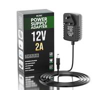 12V 2A Power Supply Adapter, AC 100-240V to DC 12V Power Supply Adapter, 24W Wall Charger Replacement 5.5mm x 2.1mm Jack with 2.95ft/90cm Lead for CCTV Camera, ADSL Cats, LED Strip Lights,Router etc