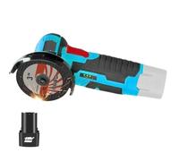 12V 3/4 Inch Lithium Electric Angle Grinder Rechargeable Battery Brushless/Brushed Polishing Machine Mini Cutting(10 pcs Blades)