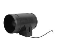 12V 3-Inch Marine Exhaust Air Pipe Fan with 145 CFM Ventilation Flow, Low Power 3.0A Motor and Moisture Protected Design for Boat Cabin, Black