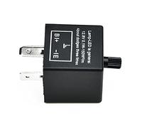 12V 3-Pin LED Adjustable Electronic Flasher Relay for Turn Signal Light
