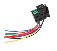 12V 3 Way 5 Pin SPDT 40A Fuse Relay Kit For Truck Marine Boat And For Jeep Applications With Pre Wired Harness And Organized Cable Management(A)