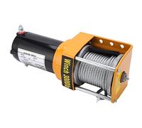 12V 3000LB Electric Winch Kit 5mmx10m Steel Cable Wired Remote Control Duty Recovery for ATV UTV Truck