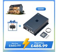 12V 3000W HF Inverter Charger Pure Sine Wave High-Frequency - 3000W / w/ Free Bluetooth Module (save £39.99)