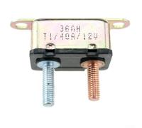 12V 30A/40A/50A Automatic Reset Circuit Breaker with Copper Stud Bolt for Trucks, Buses, RVs, and Marine Applications, SAE J553/J1171/UL1500 Compliant(40A)