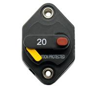 12V-32V DC 10A 15A 20A 30A 40A 50A IP67 Waterproof Circuit Breaker Blow Reset Fuse Switch Inverter For Car Audio Marine (10A)